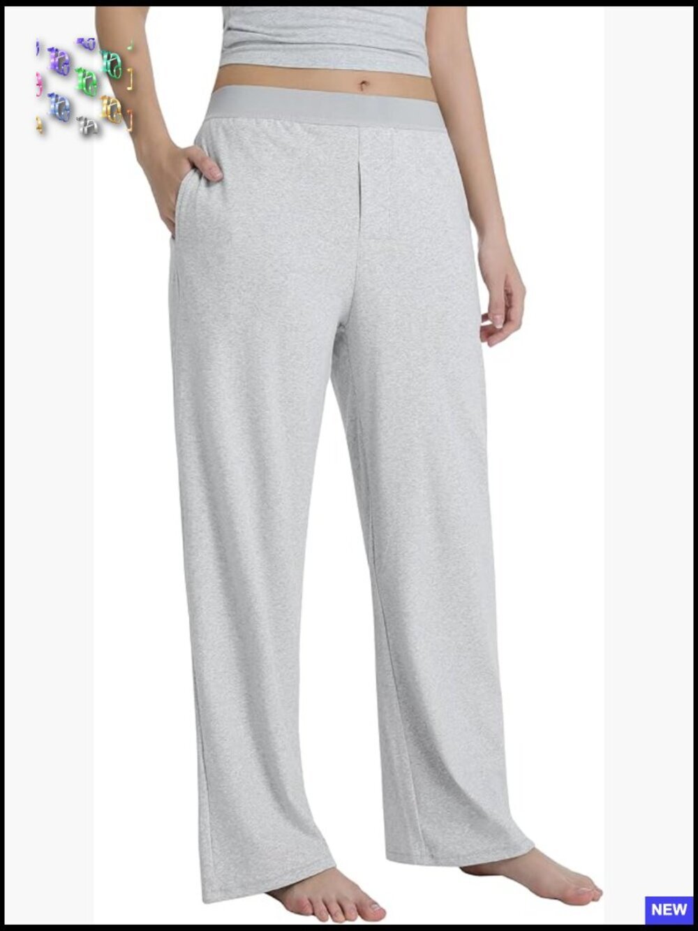 Lightweight Loose Pants Casual Lounge Joggers Yoga Pants with Pockets Relaxed
